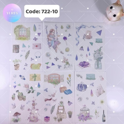 [722-10] Sticker Pack \ Girl 