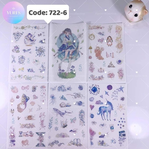 [722-6] Sticker Pack \ Girl 