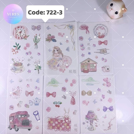 [722-3] Sticker Pack \ Girl 