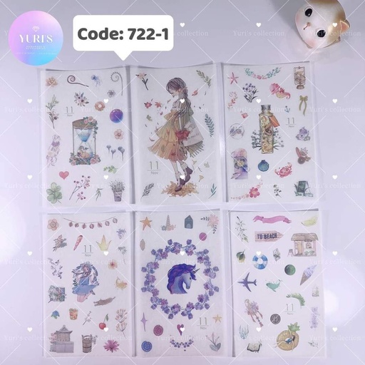 [722-1] Sticker Pack \ Girl 