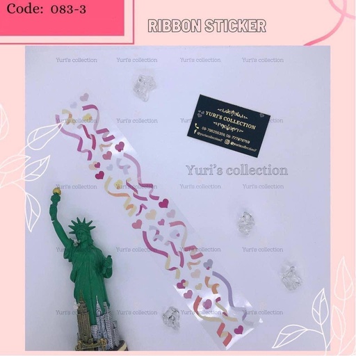 [083-3] Ribbon Sticker 