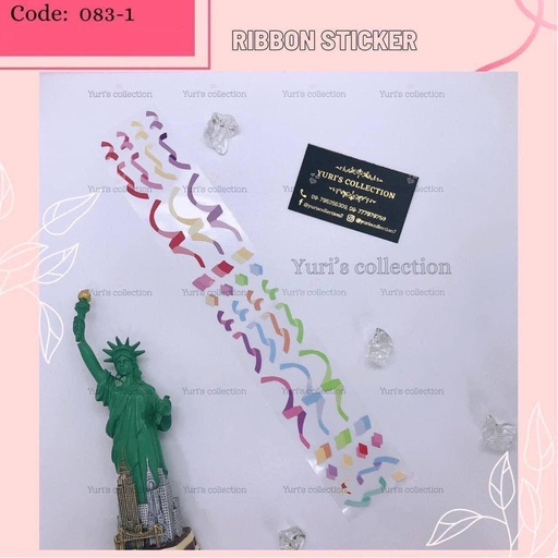 [083-1] Ribbon sticker