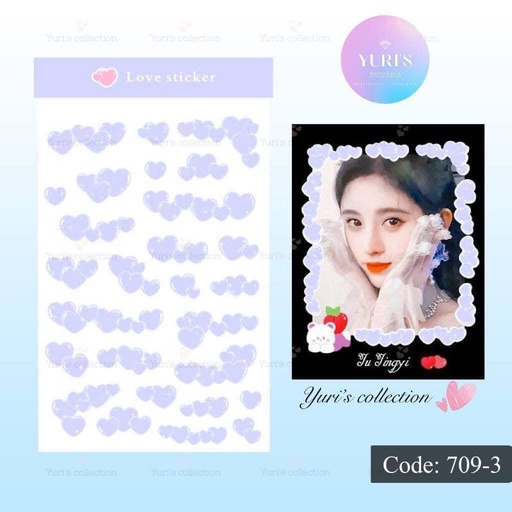 [709-3] Love Sticker \ *Purple*