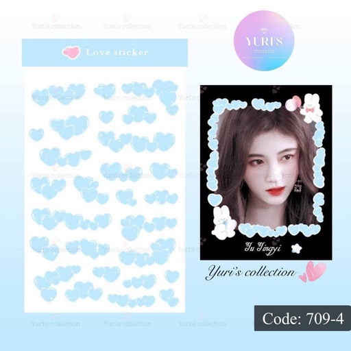 [709-4] Love Sticker \ *Blue*