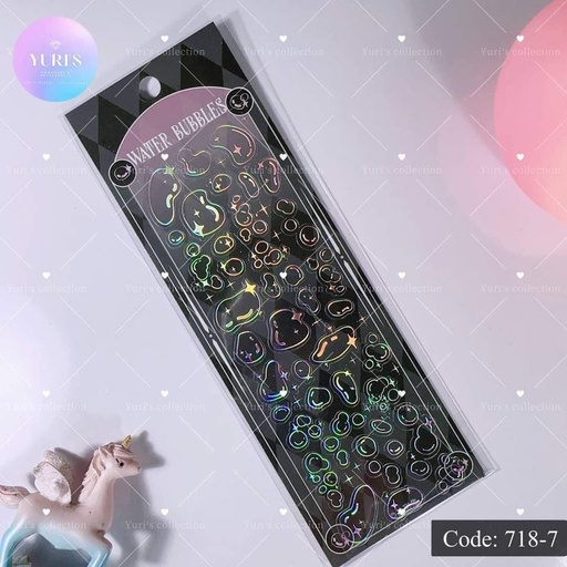 [718-7] Water Bubbles sticker