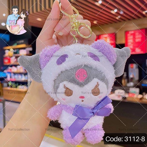 [3112-8] Kuromi Plush Keychain