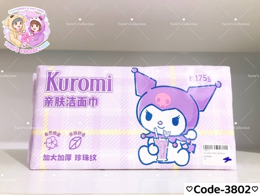 [3802]  License Kuromi Cotton Soft Towel(175g)