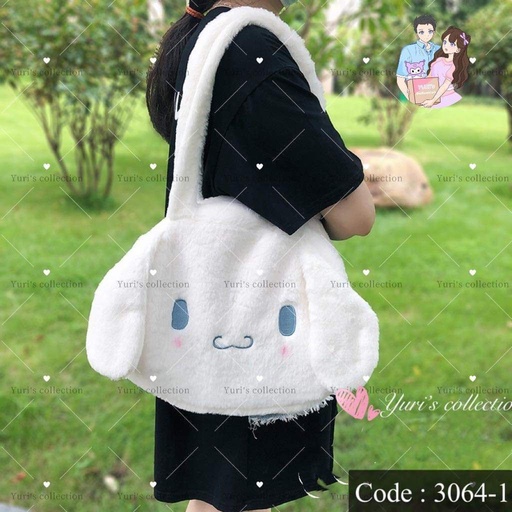 [3064-1] Fluffy Shoulder Bag Cinnamon