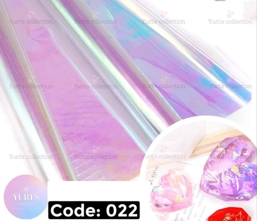 [022-4] Reflect Cat Paw film (10 pcs) (blue)