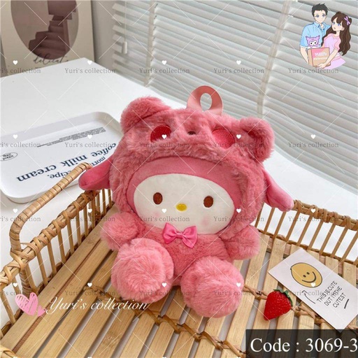 [3069-3] Mymelody Plush Doll Backpack
