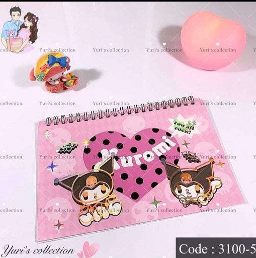 [3100-5] Sanrio Sticker Book \ Kuromi 