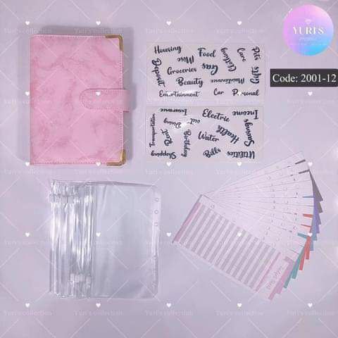 [2001-12] Budget Binder Marble \ Pink 