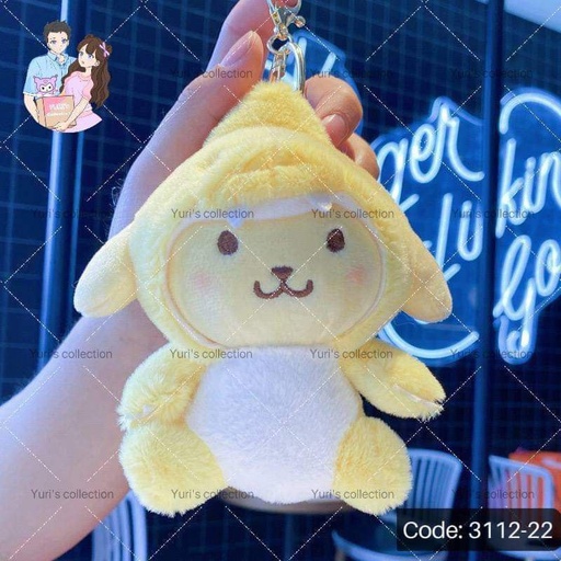 [3112-22] Hoodie Plush Keychain \ PomPompurin 