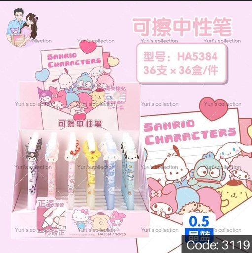 [3119] Sanrio Erasable Pen \ 36 pcs