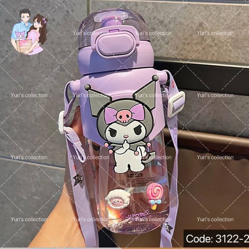 [3122-2] Water Bottle License 600 ML \ Kuromi