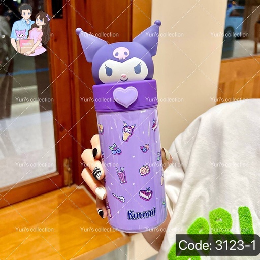 [3123-1] License Insulated Water Bottle 350 ML \ Kuromi 