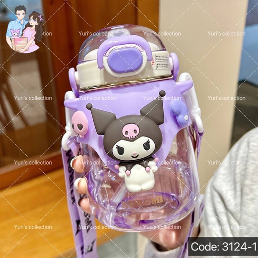 [3124-1] License Water Bottle 820mL\Kuromi