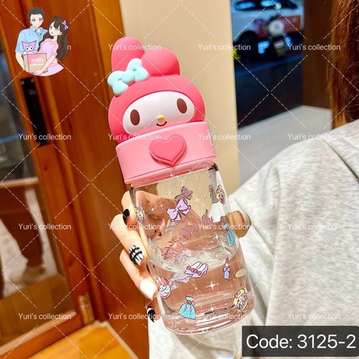 [3125-2] Glass Water Bottle 360mL \ MM 