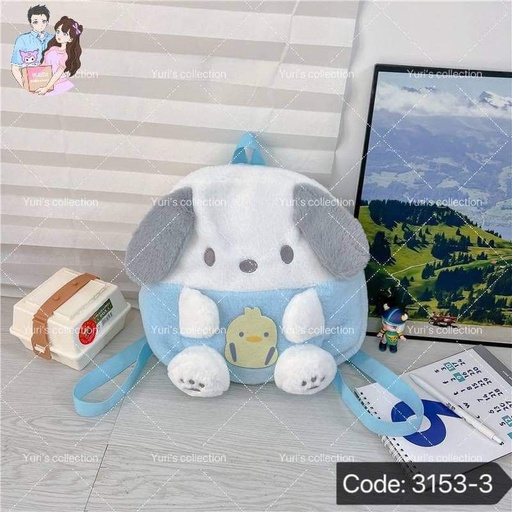 [3153-3] Fluffy Backpack \ Pochacco 
