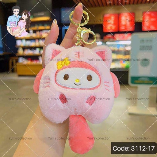 [3112-17] Plush Tail Keychain \ MyMelody