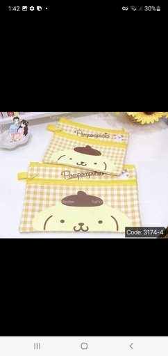 [3174-4/A5] PomPom A5 Zip Bag