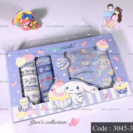 [3045-3] Character Stickers & Washi Box \ CM