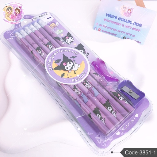 [3851-1] Sanrio Pencil Set/ KM