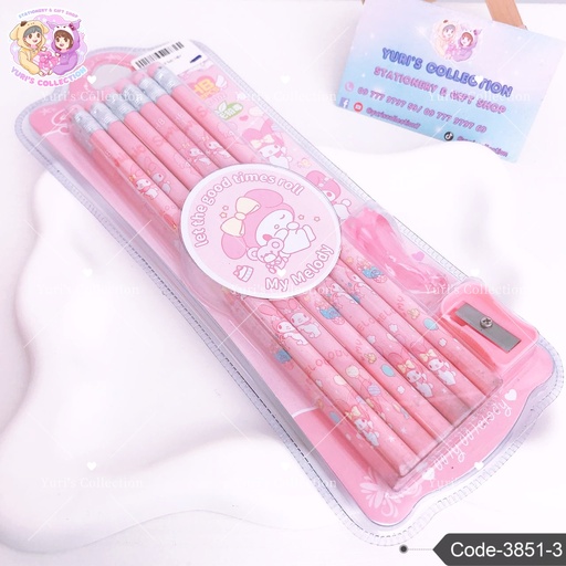 [3851-3] Sanrio Pencil Set/ MM