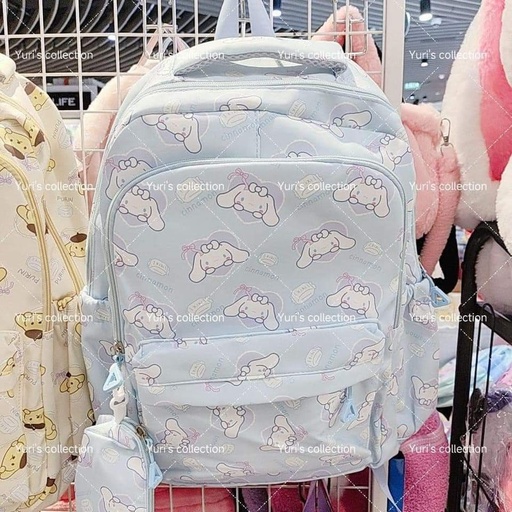 [3878-2] WaterProof Backpack With Pencil Case \ Cinnamon 