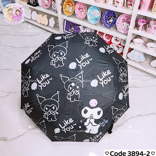 [3894-2] Kuromi Umbrella (Black)