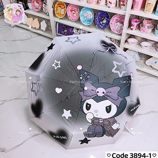 [3894-1] Kuromi Umbrella (White + Black)