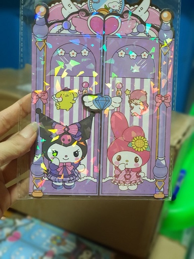 [3896-1] Sticker Quite Book (K+M) Purple