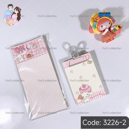 [3226-2] Cinnamon Notepad (pink)