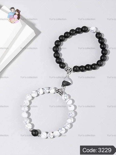 [3229] Magnetic Couple Bracelet