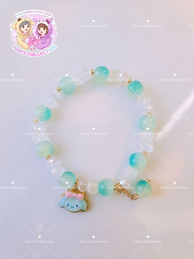 [3919-6] Cinnamon Pearl Bracelet (Blue)