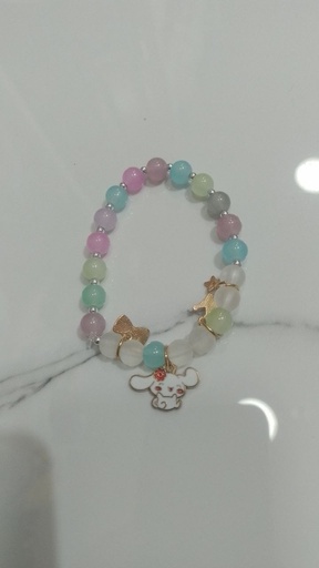 [3919-9] Cinnamon Pearl Bracelet (Colorful)