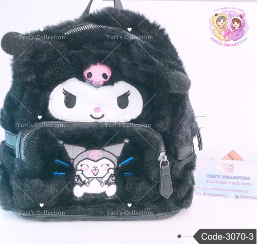 [3070-3] Fluffy Backpack \ Kuromi 