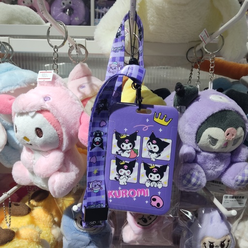[3927-6] Kuromi Card Holder (ကြိုးအရှည်)