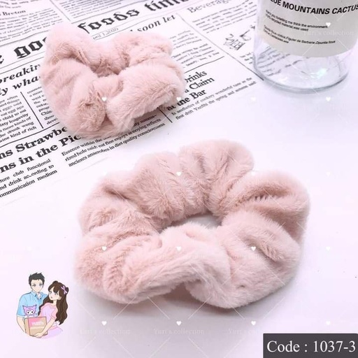 [1037-3] Fluffy Hair Band (Brown)