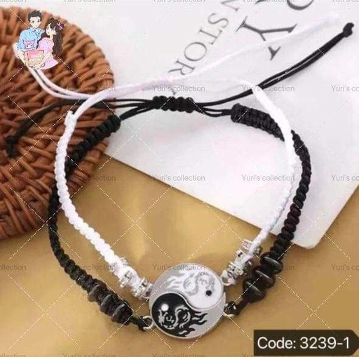 [3239-1] Yin-Yang Couple Bracelet 