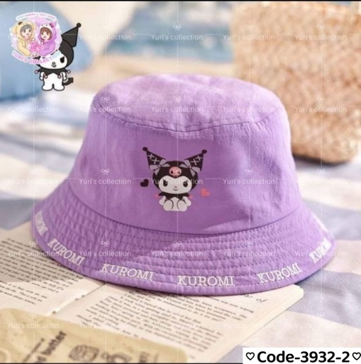 [3932-2] Kuromi Round Hat (License)