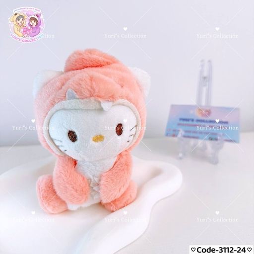 [3112-24] HelloKitty Hoodie Plush Keychain