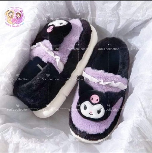 [3937-1] Kuromi Shoe With Piepe (Black)