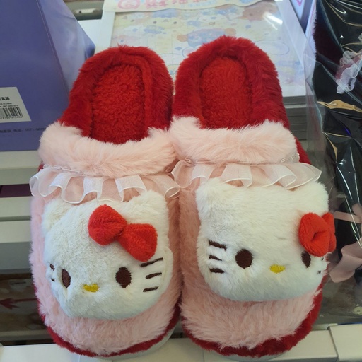 [3937-6] HelloKitty Shoe With Piepe (Red)