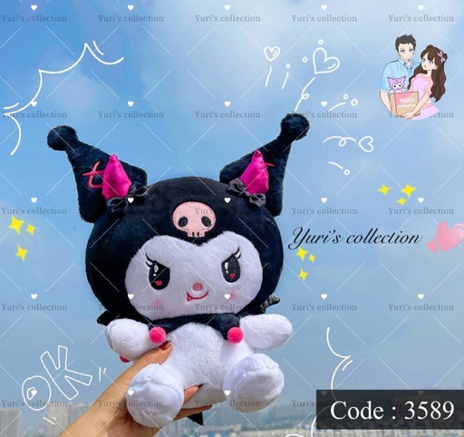 [3589-3] Kuromi Devil Plushie (40cm)