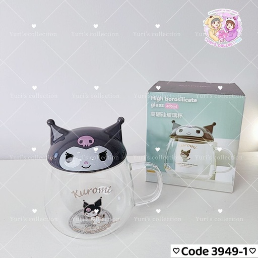 [3949-1] License High Borosilicate Glass Cup \ KM