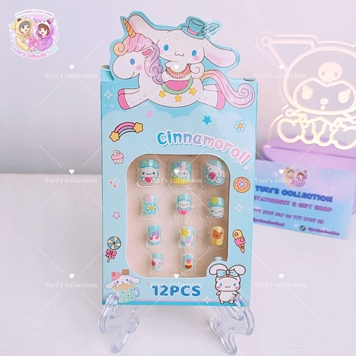 [3953-2] Nail With Glue 12pcs \ Cinnamon