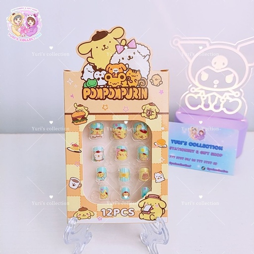 [3953-5] Nail With Glue 12pcs \ PomPom 