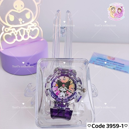 [3959-1] New Design LED Light Watch \ KM (Purple)