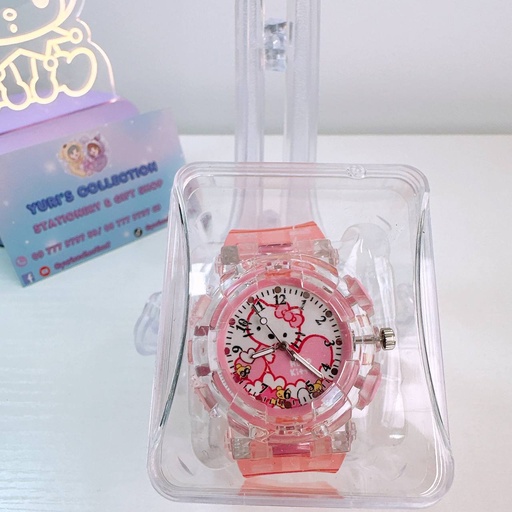 [3959-6] New Design LED Light Watch \ HK (Pink) 